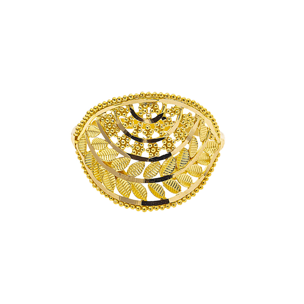 22K Yellow Gold Cocktail Ring (2.3gm) | 



Indulge in the brilliance of a 22k yellow gold ring from Virani Jewelers, where modern luxury...