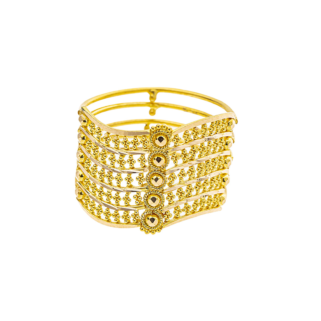 22K Yellow Gold Cocktail Ring (4.1gm) | 



Celebrate your sophisticated taste with this 22k gold ring, a dazzling piece of Indian gold j...