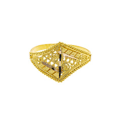 22K Yellow Gold Cocktail Ring (2.5gm)