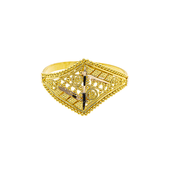 22K Yellow Gold Cocktail Ring (2.5gm) | 



Elevate any occasion with this 22k yellow gold ring, a symbol of luxury and heritage crafted ...