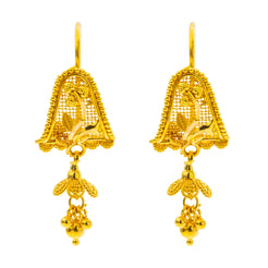 22K Yellow Gold Jhumki Earrings (5.2gm)