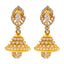 22K Yellow Gold & CZ Jhumki Earrings (6.7gm)