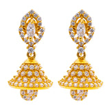 22K Yellow Gold & CZ Jhumki Earrings (6.7gm) | 



These 22k gold Jhumki earrings by Virani Jewelers exude luxury, blending the charm of Indian ...