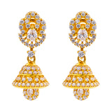 22K Yellow Gold & CZ Jhumki Earrings (6.6gm) | 



Discover timeless beauty with 22k gold Jhumki earrings, a true masterpiece of yellow gold jew...