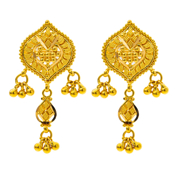 22K Yellow Gold Drop/Dangle Earrings (6.6gm) | 



Make a statement with 22k gold drop earrings by Virani Jewelers, a dazzling addition to any y...