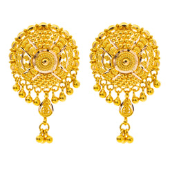 22K Yellow Gold Stud Earrings (7.8gm)