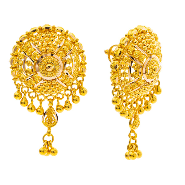 22K Yellow Gold Stud Earrings (7.8gm) | 



These 22k yellow gold earrings showcase Virani Jewelers' mastery in creating yellow gold jewe...