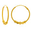 22K Yellow Gold Hoop Earrings (5.2gm)