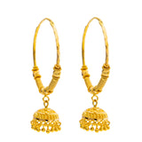 22K Yellow Gold Jhumki Hoop Earrings (17.7gm) | 



Step into sophistication with these 22k yellow gold Jhumki hoop earrings by Virani Jewelers, ...