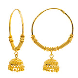 22K Yellow Gold Jhumki Hoop Earrings (17.7gm) | 



Step into sophistication with these 22k yellow gold Jhumki hoop earrings by Virani Jewelers, ...