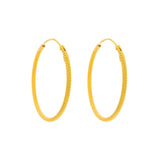 22K Yellow Gold Hoop Earrings (2.9gm) | 



These thin, 22k yellow gold hoop earrings by Virani Jewelers bring timeless Indian gold desig...