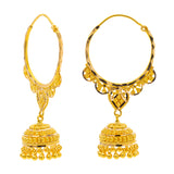 22K Yellow Gold Jhumki Hoop Earrings (9.2gm) | 



Embrace the artistry of 22k yellow gold Jhumki hoop earrings by Virani Jewelers, where Indian...