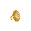 22K Antique Gold, CZ & Kundan Cocktail Ring (9.2gm)