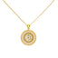 22K Multi-Tone Gold 20 inch Pendant Necklace Set (12.72gm)