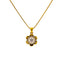 22K Yellow Gold 17 inch Pendant Necklace Set w/ CZ (7.3gm)