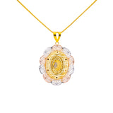 22K Yellow Gold 20 inch Pendant Necklace Set w/ CZ (17gm) | Discover unmatched luxury of this 22k yellow gold pendant necklace set by Virani Jewelers - the p...