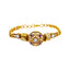 22K Yellow Gold 7 inch Bracelet w/ Kundan, Ruby, & CZ (16.8gm)