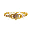 22K Yellow Gold 7 inch Bracelet w/ Kundan, Ruby, & CZ (15.9gm)