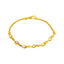 22K Yellow Gold & CZ 7 inch Link Bracelet (6gm)