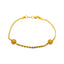 22K Yellow Gold 6.5 inch Beaded Bracelet (3.9gm)