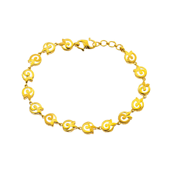 22K Yellow Gold 7.5 inch Bracelet (7.5gm) | 



Elevate your wrist with this 22k yellow gold bracelet by Virani Jewelers— where fine gold jew...