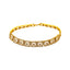 22K Yellow Gold & CZ 6.5 inch Bracelet (11.9gm)