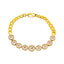 22K Yellow Gold & CZ 6 inch Bracelet (8gm)