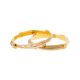 22K Yellow Gold Bangle Set of 2 in Size 2.6 (40.4gm) | 



Dazzle in this set of two 22k yellow gold bangles by Virani Jewelers, a fine gold jewelry tre...