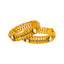 22K Yellow Gold, Kundan & Ruby Adjustable Bangle Set of 2 (55.2gm)