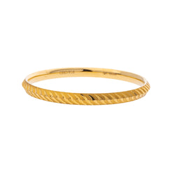 22K Yellow Gold Kada Bangle in Size 2.11 (30gm)