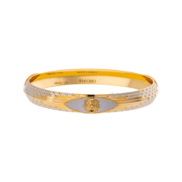 22K Yellow Gold Kada Bangle in Size 2.11 (39.5 gm) | 



This finely crafted 22k yellow gold Kada bangle by Virani Jewelers pairs intricate design wit...