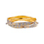 22K Yellow & White Gold Bangle Set of 2 in Size 2.2 (34.8 gm)