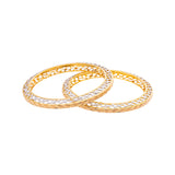 22K Yellow & White Gold Bangle Set of 2 in Size 2.6 (60.4 gm) | 



Virani Jewelers presents this radiant pair of 22k yellow and white gold bangles, a perfect bl...