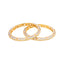 22K Yellow & White Gold Bangle Set of 2 in Size 2.6 (60.2 gm)