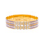 22K Yellow & White Gold Bangle Set of 2 in Size 2.6 (38.2 gm)