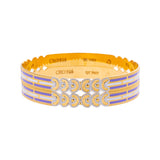 22K Yellow & White Gold Bangle Set of 2 in Size 2.6 (38.2 gm) | 



Add a touch of tradition and elegance to your wrists with this pair of 22k yellow and white g...