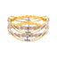 22K Yellow & White Gold Bangle Set of 2 in Size 2.6 (44.3 gm)