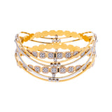 22K Yellow & White Gold Bangle Set of 2 in Size 2.6 (44.3 gm) | 



Wear these stunning 22k yellow and white gold bangles by Virani when you're in the mood to co...