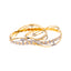 22K Yellow & White Gold Bangle Set of 2 in Size 2.6 (44.3 gm)