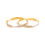 22K Yellow & White Gold Bangle Set of 2 in Size 2.8 (53.4 gm)