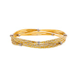 22K Yellow & White Gold Bangle Set of 2 in Size 2.8 (43 gm) | 



Exude grace when you adorn your wrists with these two 22k yellow and white gold bangles by Vi...