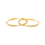 22K Yellow & White Gold Bangle Set of 2 in Size 2.8 (43 gm)