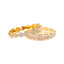 22K Yellow & White Gold Bangle Set of 2 in Size 2.8 (50.3 gm)