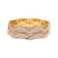 22K Yellow & White Gold Bangle Set of 2 in Size 2.6 (64.5 gm)