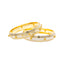 22K Yellow & White Gold Bangle Set of 2 in Size 2.11 (58.4 gm)