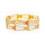 22K Yellow & White Gold Bangle Set of 2 in Size 2.4 (39 gm)