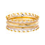 22K Yellow & White Gold Bangle in Size 2.8 (38.3 gm)