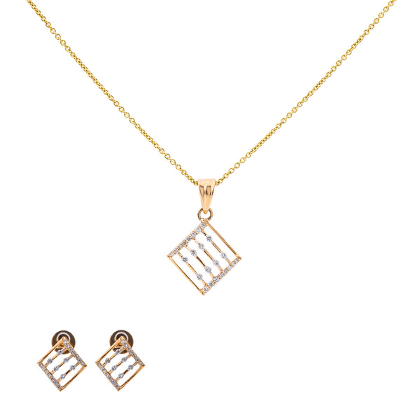 18K Rose Gold Pendant Necklace Set w/ 0.28 Carat Diamonds (4.95gm) | 



Discover timeless beauty of fine gold with Virani Jewelers' diamond jewelry collection— featu...