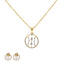 18K Rose Gold Pendant Necklace Set w/ 0.38 Carat Diamonds (5.61gm)