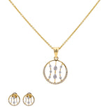 18K Rose Gold Pendant Necklace Set w/ 0.38 Carat Diamonds (5.61gm) | 



Add  a touch of sophistication to your look with this 18k rose gold and diamond pendant set b...